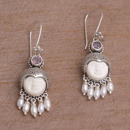 Sunshine Princess Pearl Dangle Earrings