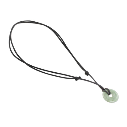 Mayan Circle of Love Jade Necklace