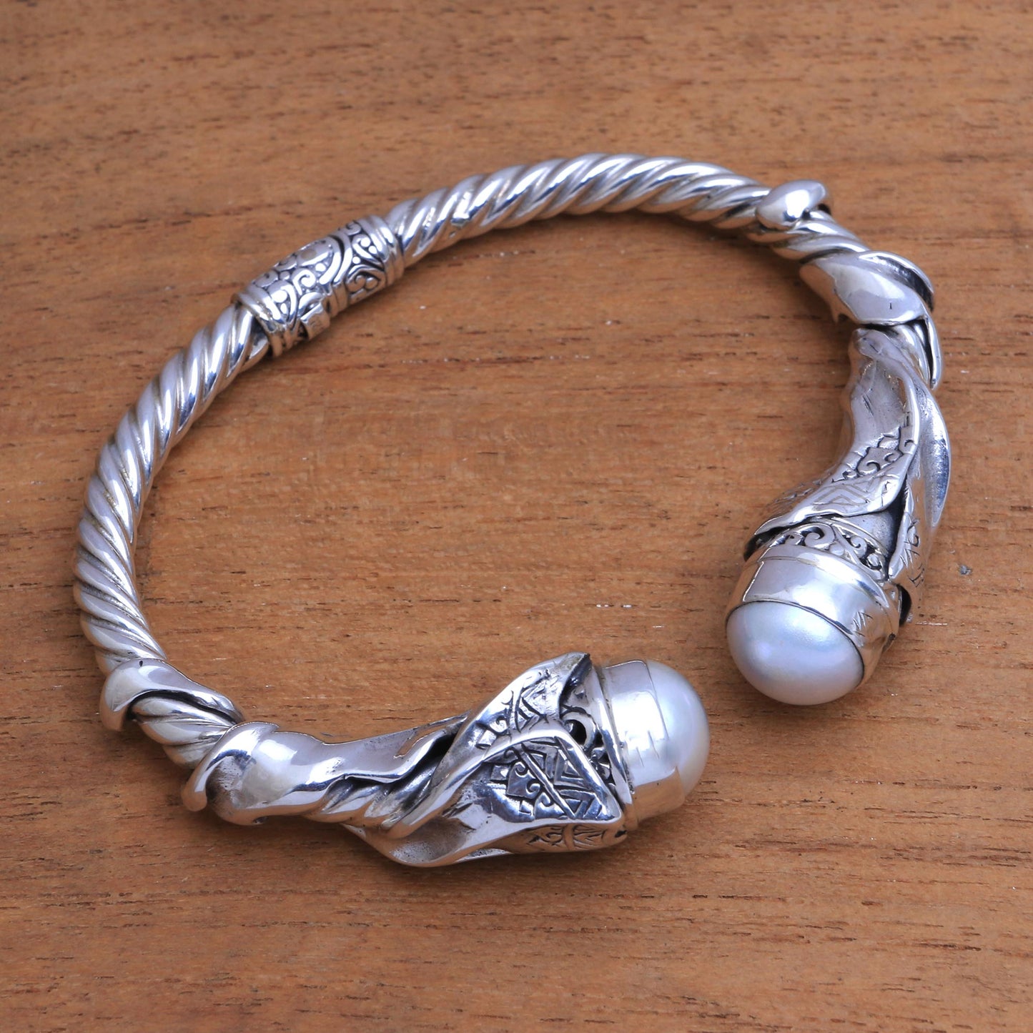 Ethnic Glow Sterling Silver Bracelet