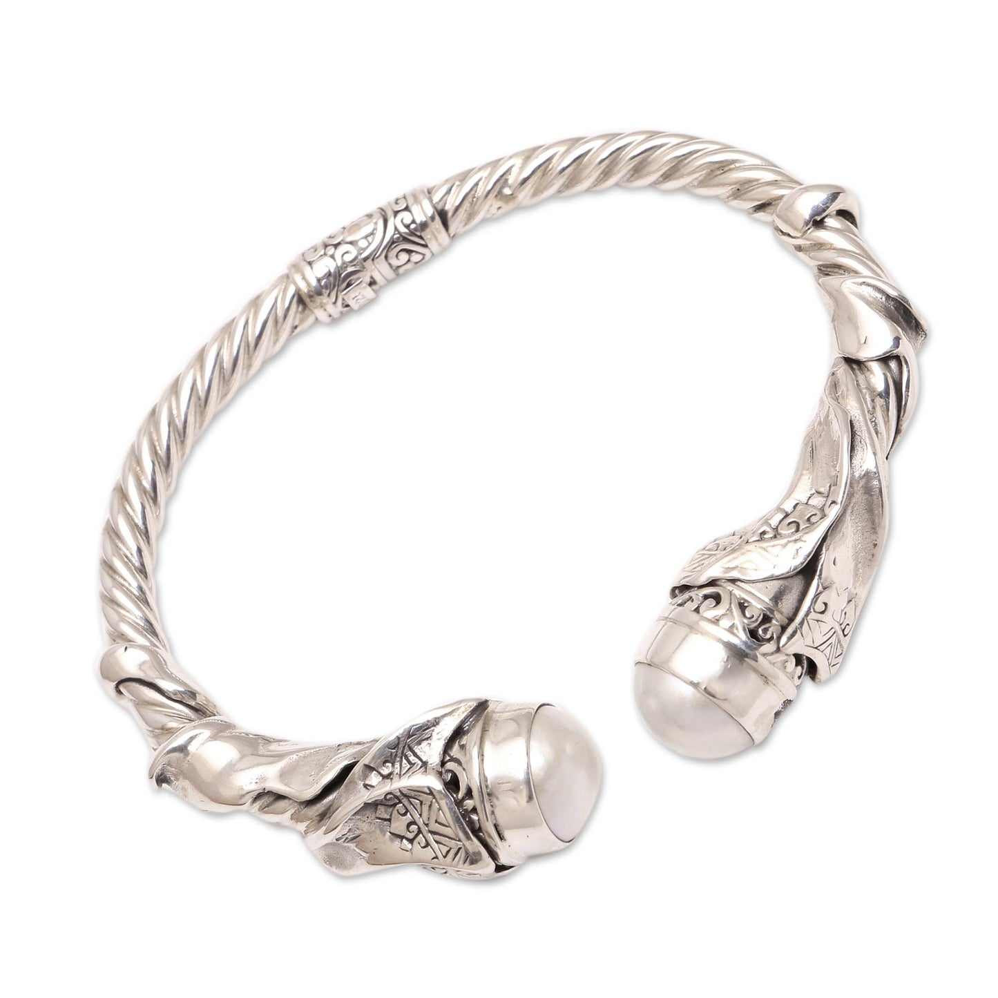 Ethnic Glow Sterling Silver Bracelet