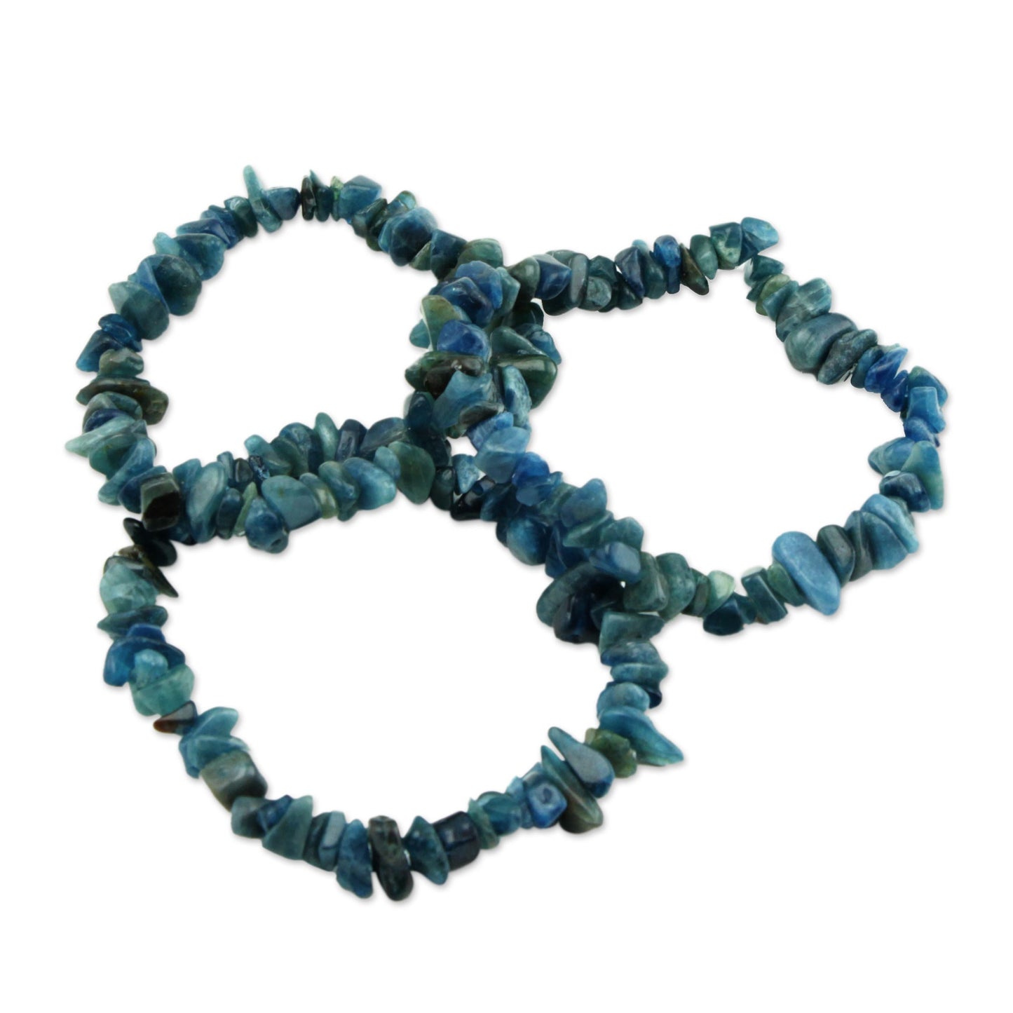 Naturally Oceanic Apatite Beaded Bracelet