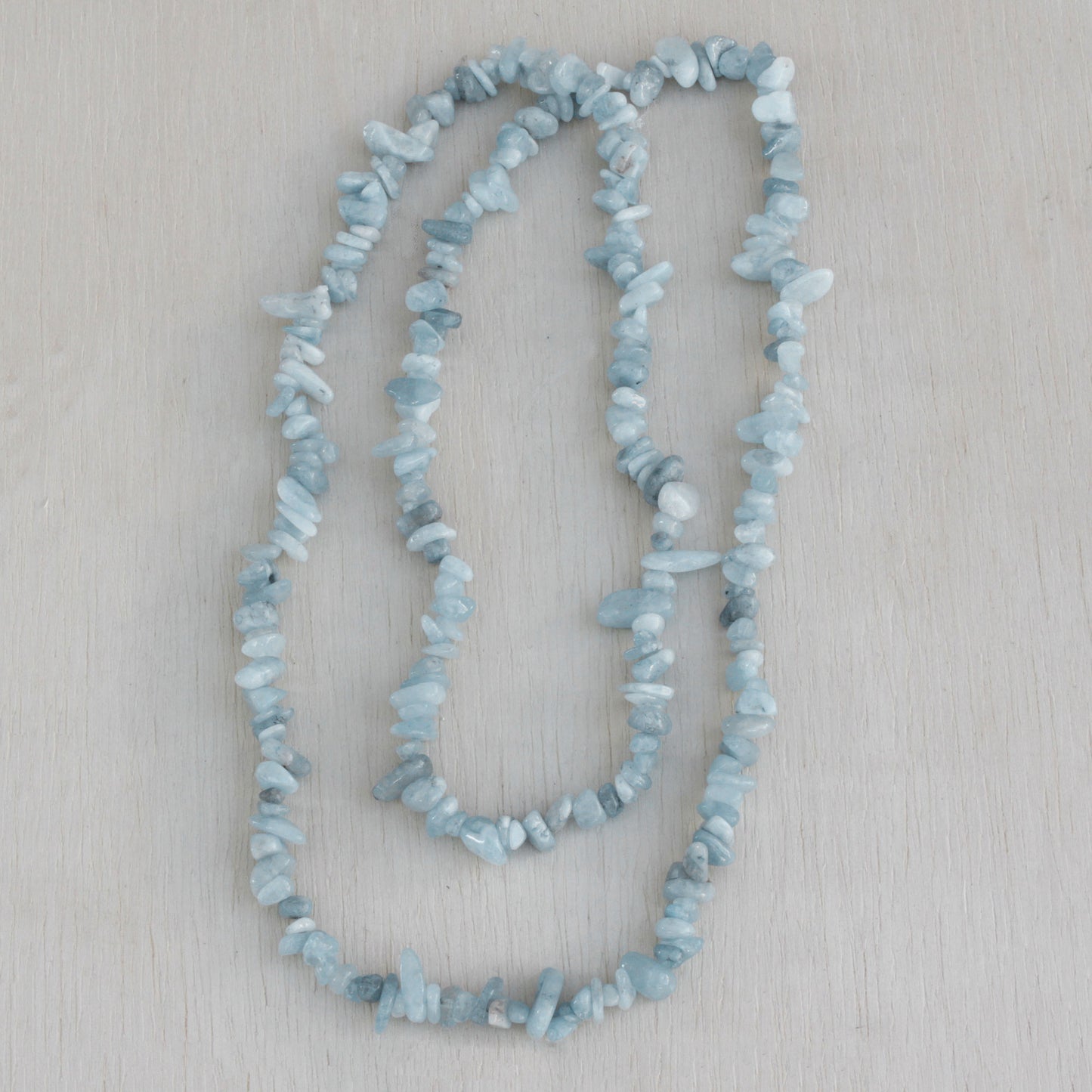 Aqua Infatuation Aquamarine Beaded Necklace