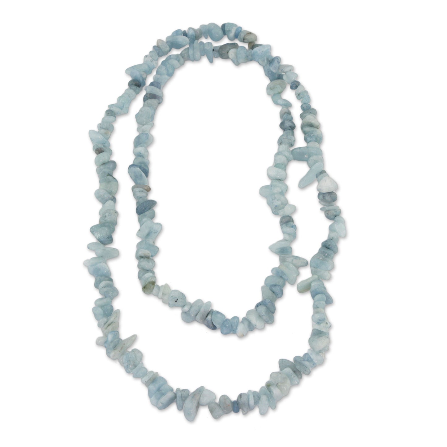 Aqua Infatuation Aquamarine Beaded Necklace