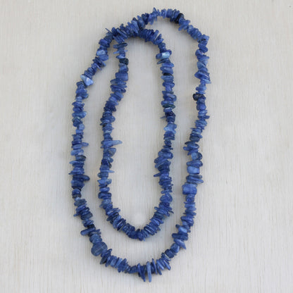 Deep Infatuation Kyanite Beaded Necklace