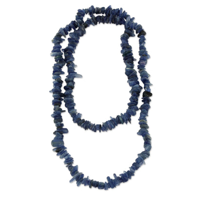 Deep Infatuation Kyanite Beaded Necklace