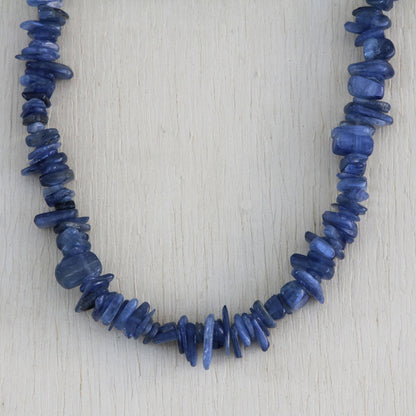 Deep Infatuation Kyanite Beaded Necklace