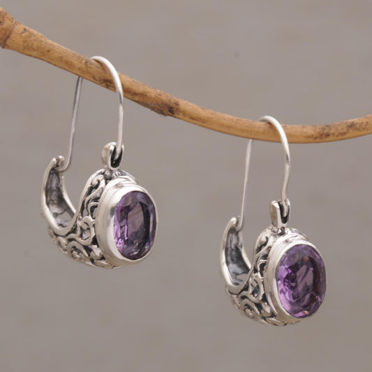 Eternally Elegant Amethyst Drop Earrings