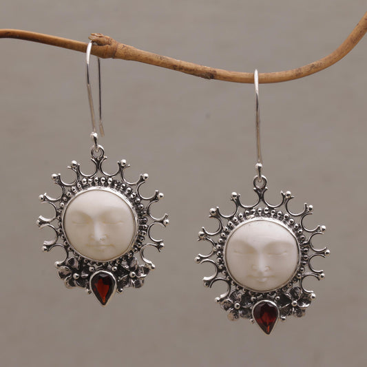 Sunny Soul Garnet & Sterling Silver Drop Earrings