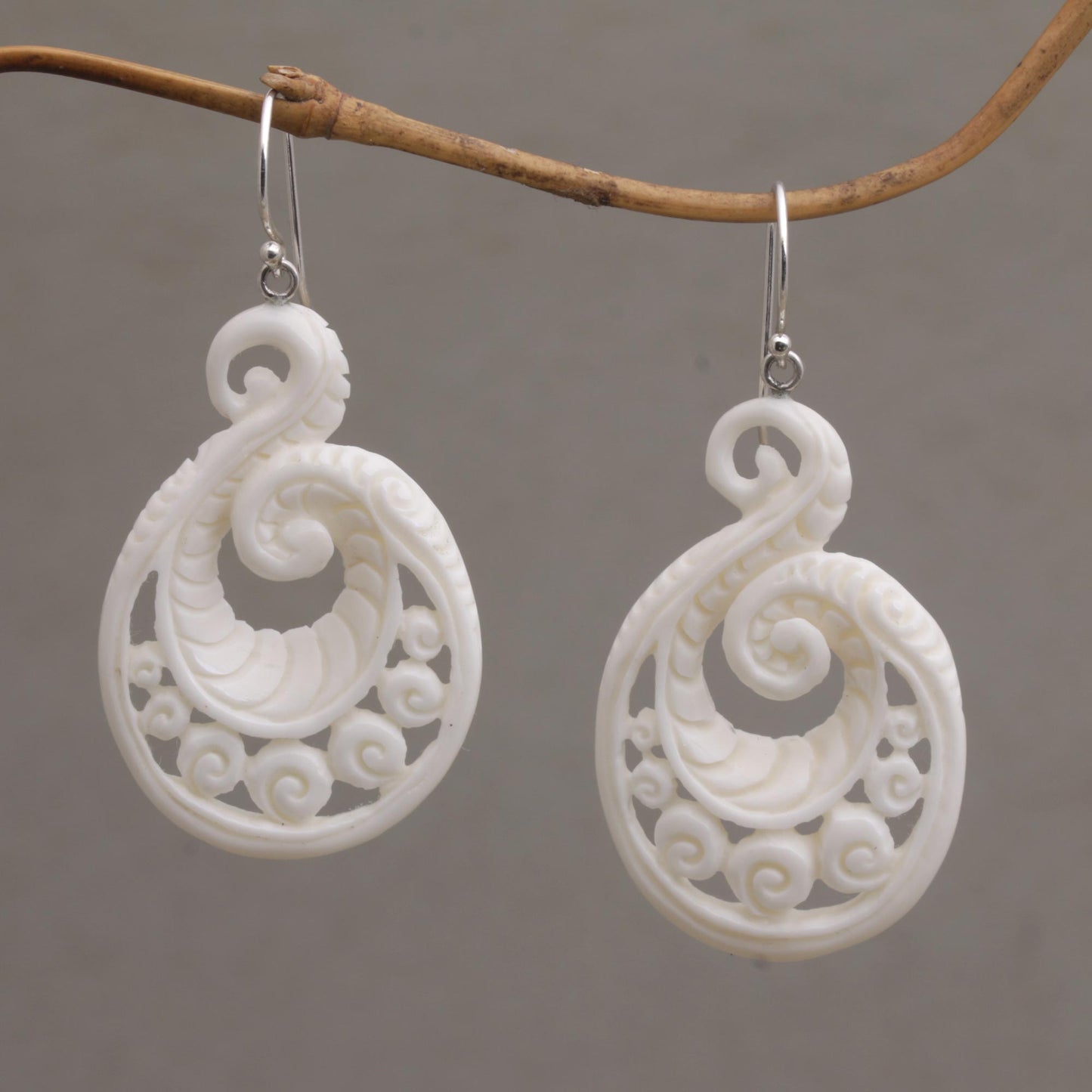 Swirling Scales Dangle Earrings