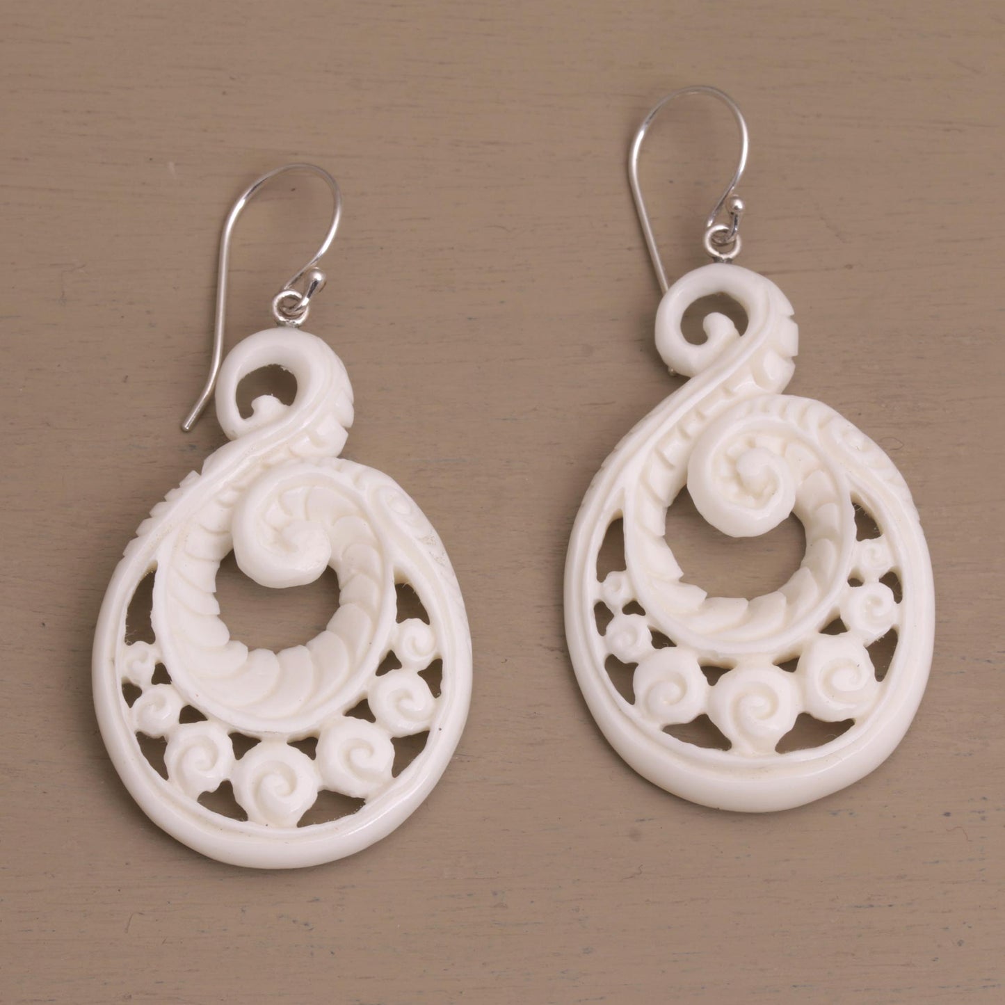 Swirling Scales Dangle Earrings