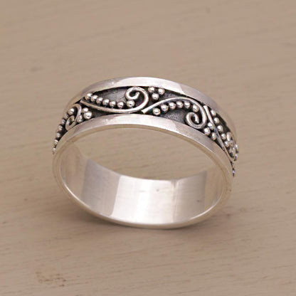 Punctuation Marks Sterling Silver Ring