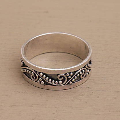 Punctuation Marks Sterling Silver Ring