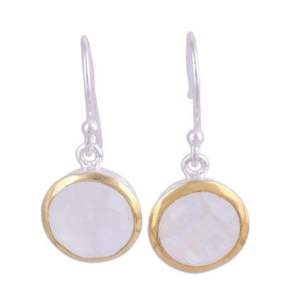 Wintry Glade Rainbow Moonstone Earrings