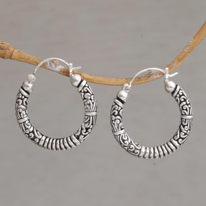 Lightweight Sterling Silver Hoop Earrings