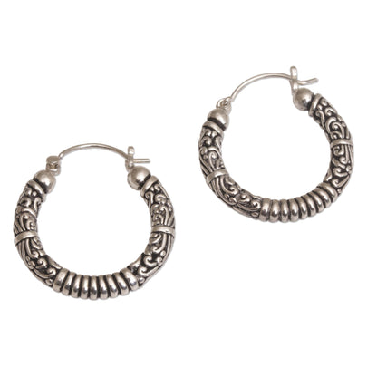 Lightweight Sterling Silver Hoop Earrings