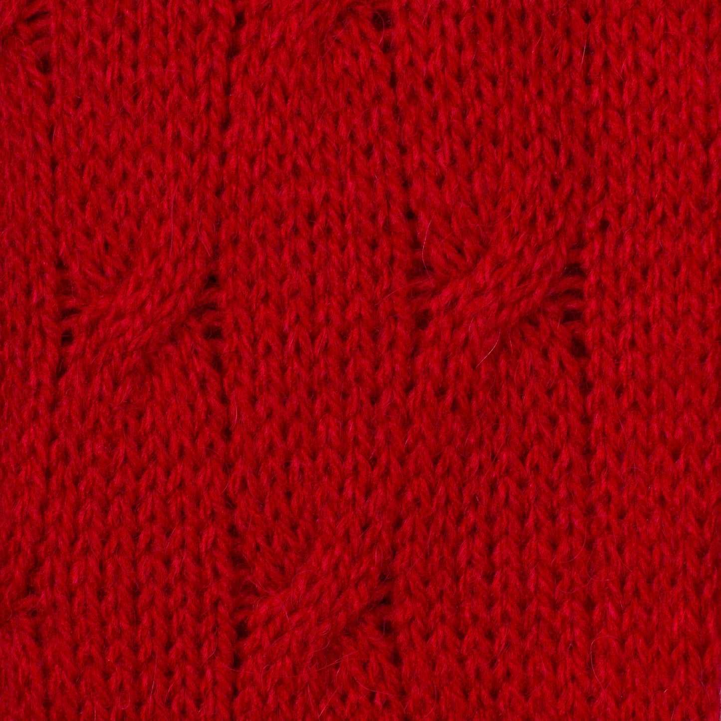 Soft Winter Red Knit Scarf