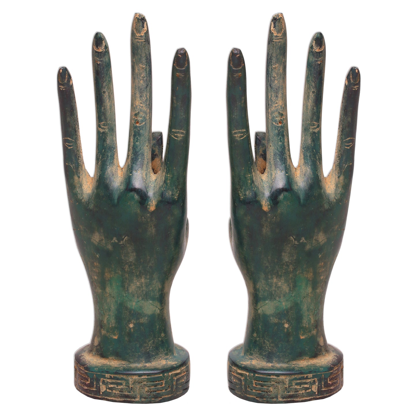 Hands Of A Goddess Bronze Statuette Pair