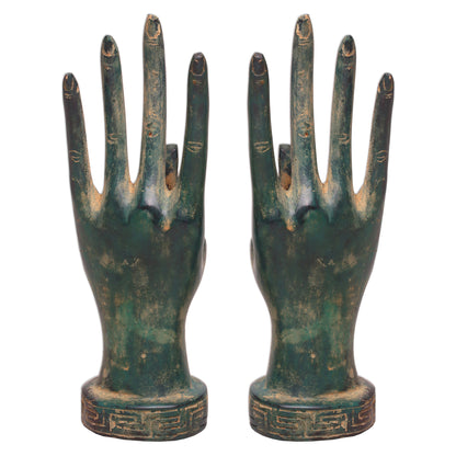 Hands Of A Goddess Bronze Statuette Pair