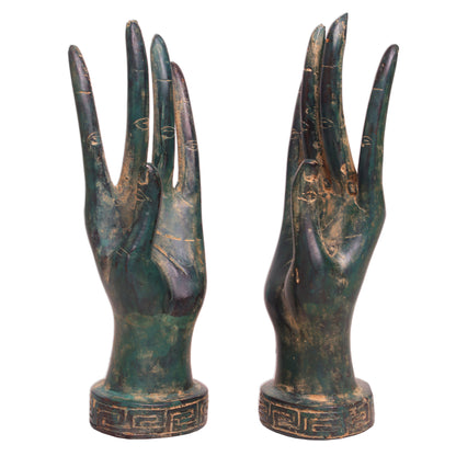 Hands Of A Goddess Bronze Statuette Pair