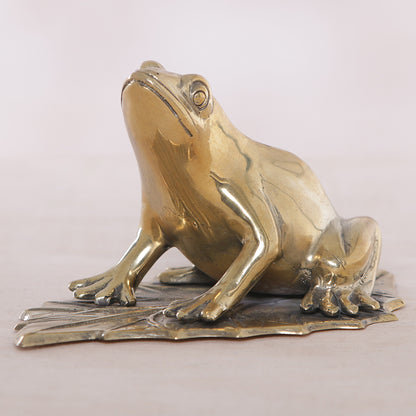 Frog Blessings Bronze Figurine