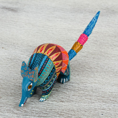 Brilliant Armadillo Handmade Folk Art Armadillo Alebrije Sculpture