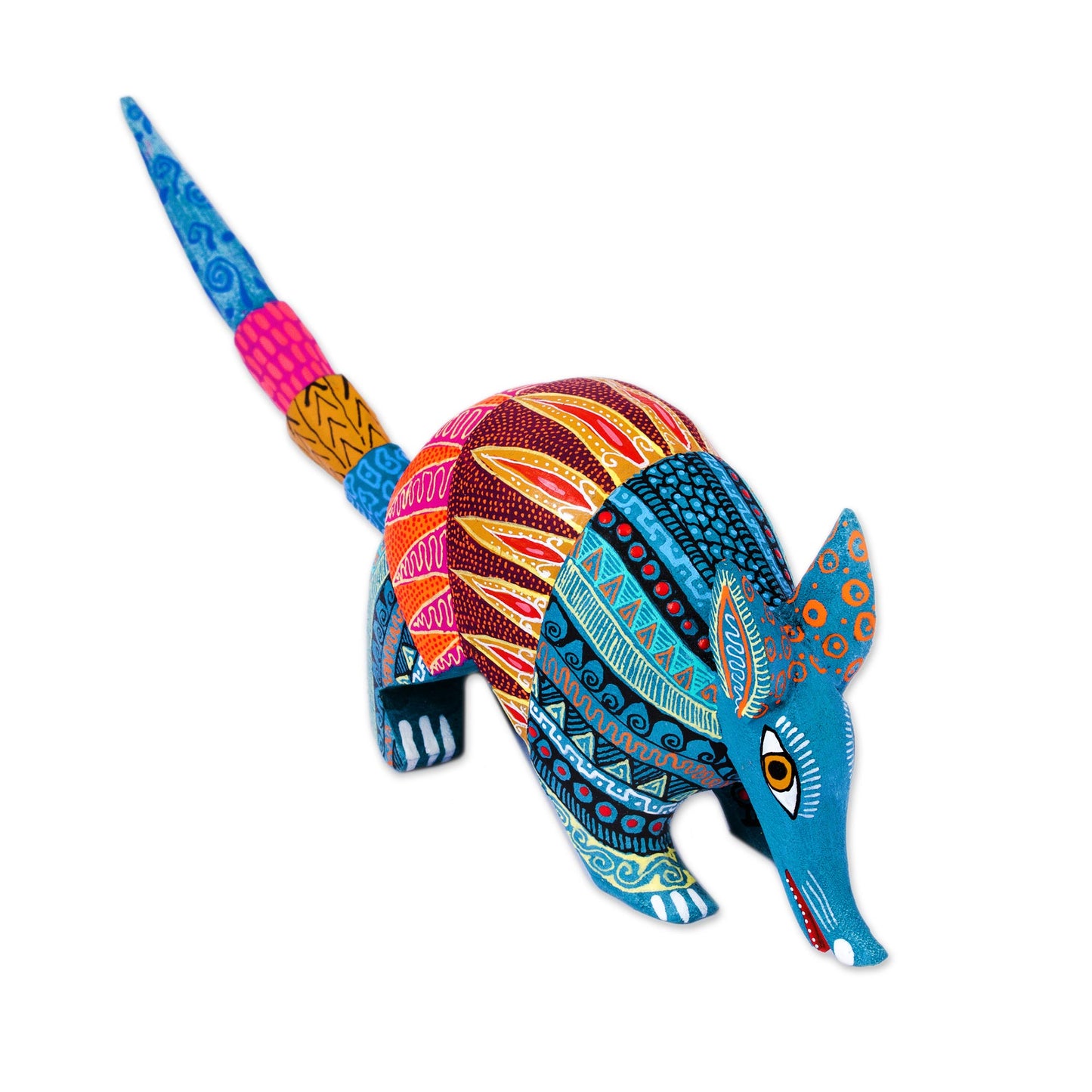 Brilliant Armadillo Handmade Folk Art Armadillo Alebrije Sculpture