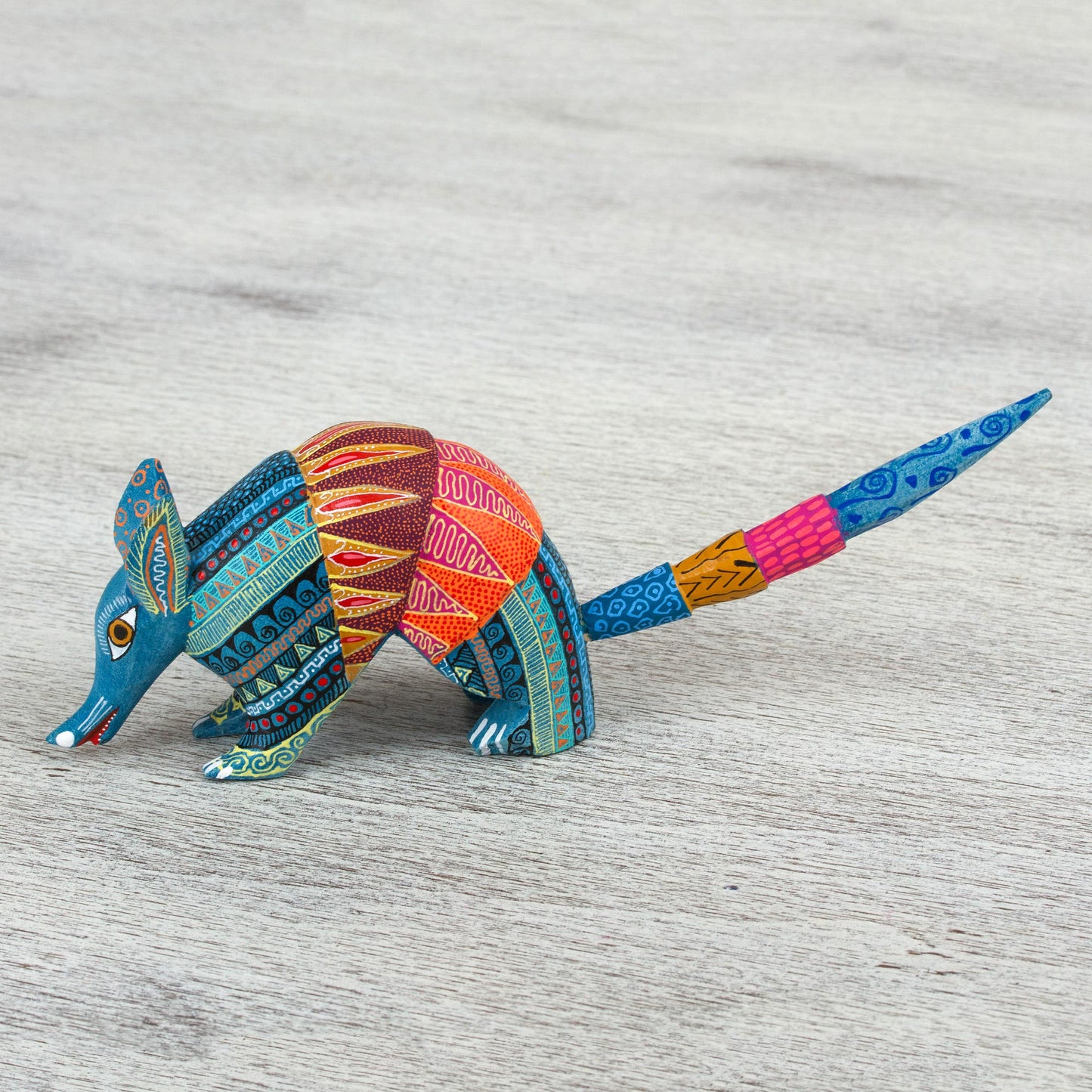 Brilliant Armadillo Handmade Folk Art Armadillo Alebrije Sculpture