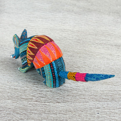 Brilliant Armadillo Handmade Folk Art Armadillo Alebrije Sculpture