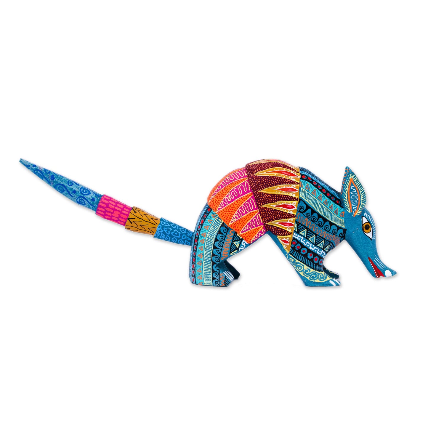 Brilliant Armadillo Handmade Folk Art Armadillo Alebrije Sculpture