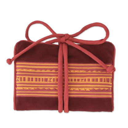 Precious Hill Tribe in Red Velvet Jewelry Roll