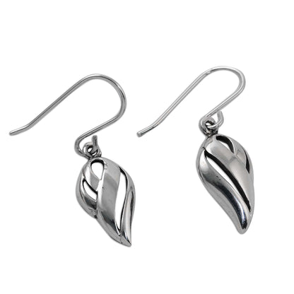 Tropical Breeze Thai Dewdrop Shaped Sterling Silver Dangle Earrings