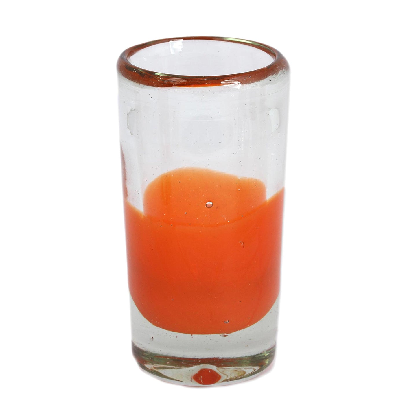 Orange Waves Shot Glasses