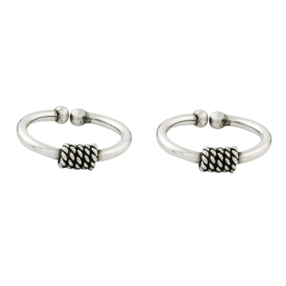 Sleek Braid Sterling Silver Ear Cuffs