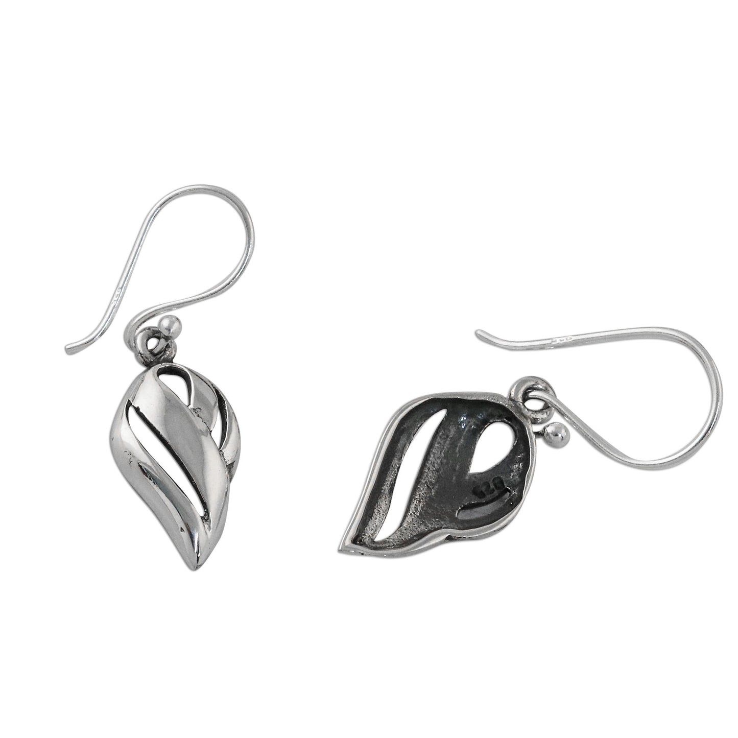 Elegant Touch Shining Sterling Silver Dangle Earrings from Thailand