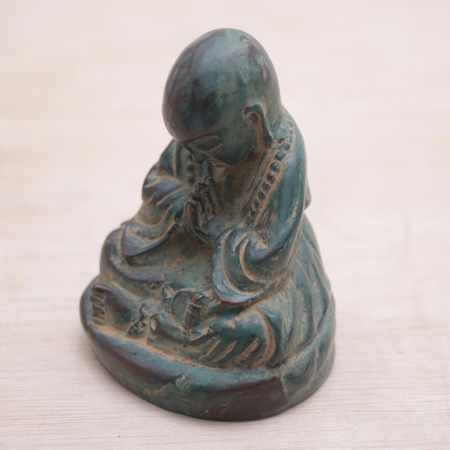 Buddha's Enlightenment Handcrafted Balinese Bronze Meditating Buddha Figurine