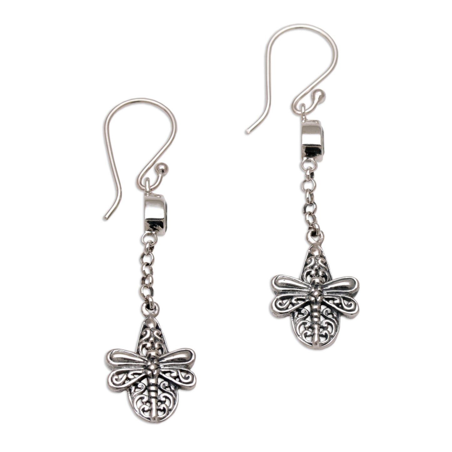 Dragonfly Altar Handmade 925 Sterling Silver Peridot Dragonfly Earrings