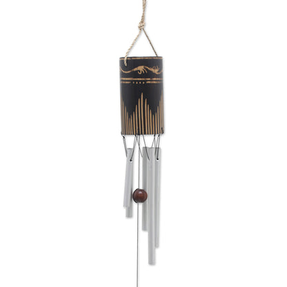 Singing Vines Bamboo and Aluminum Wind Chime Hand Made in Bali