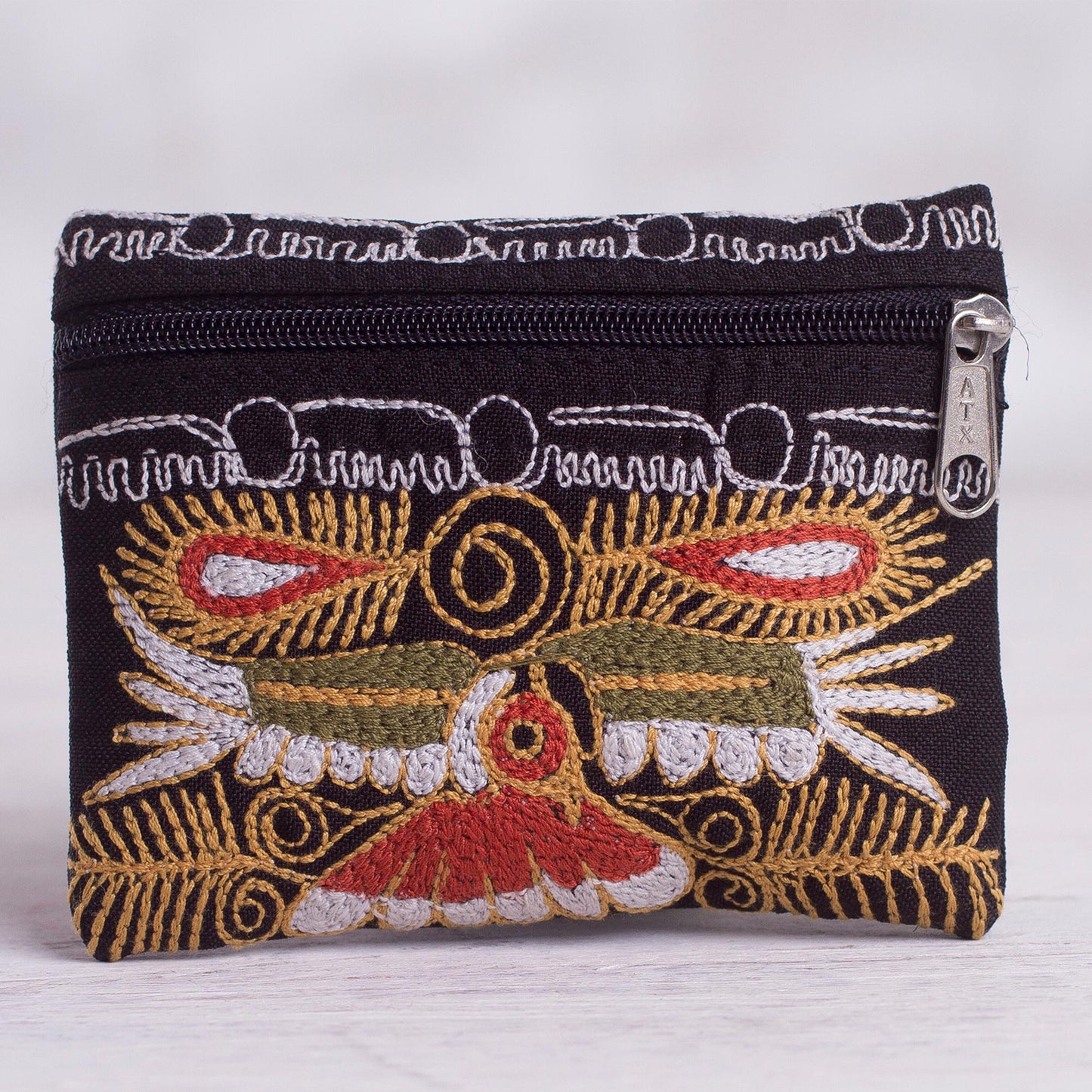 Colca Condor Handcrafted Embroidered Coin Purse from Peru