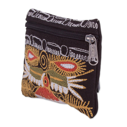 Colca Condor Handcrafted Embroidered Coin Purse from Peru