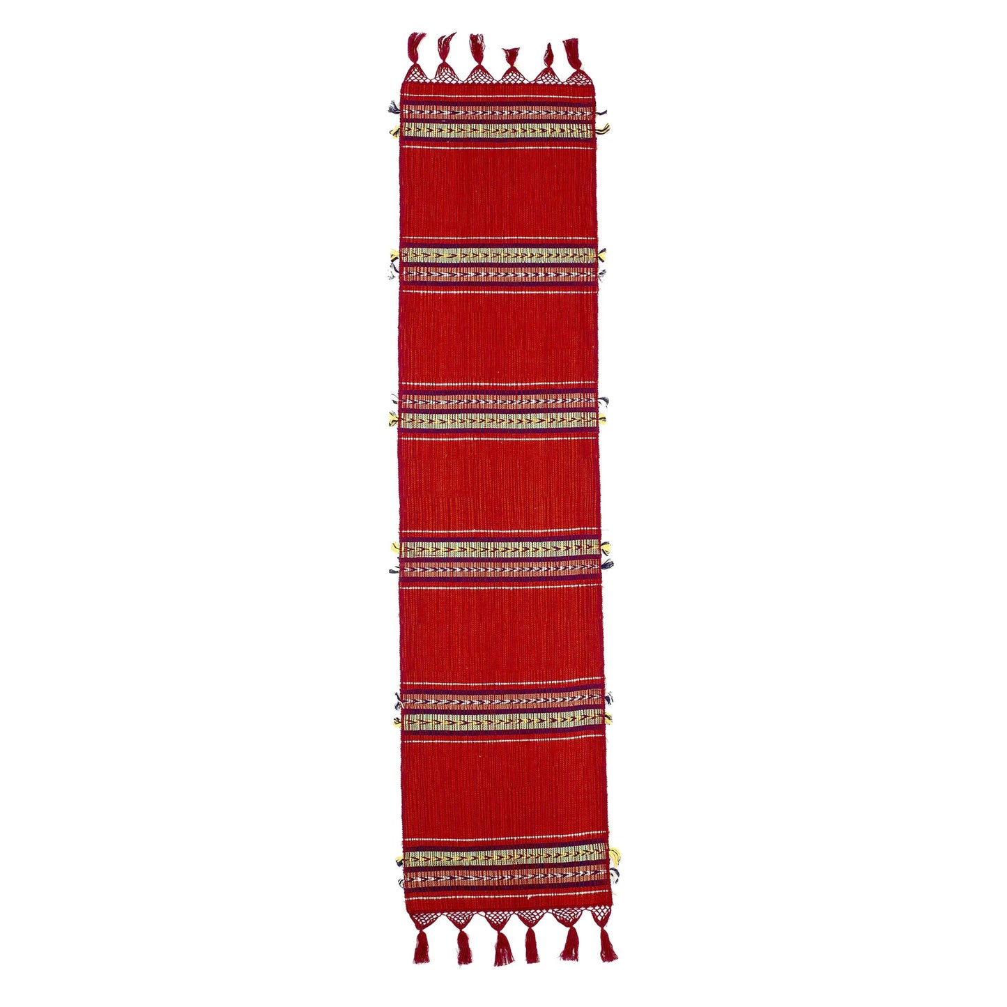 Highland Paths Red Cotton Table Runner