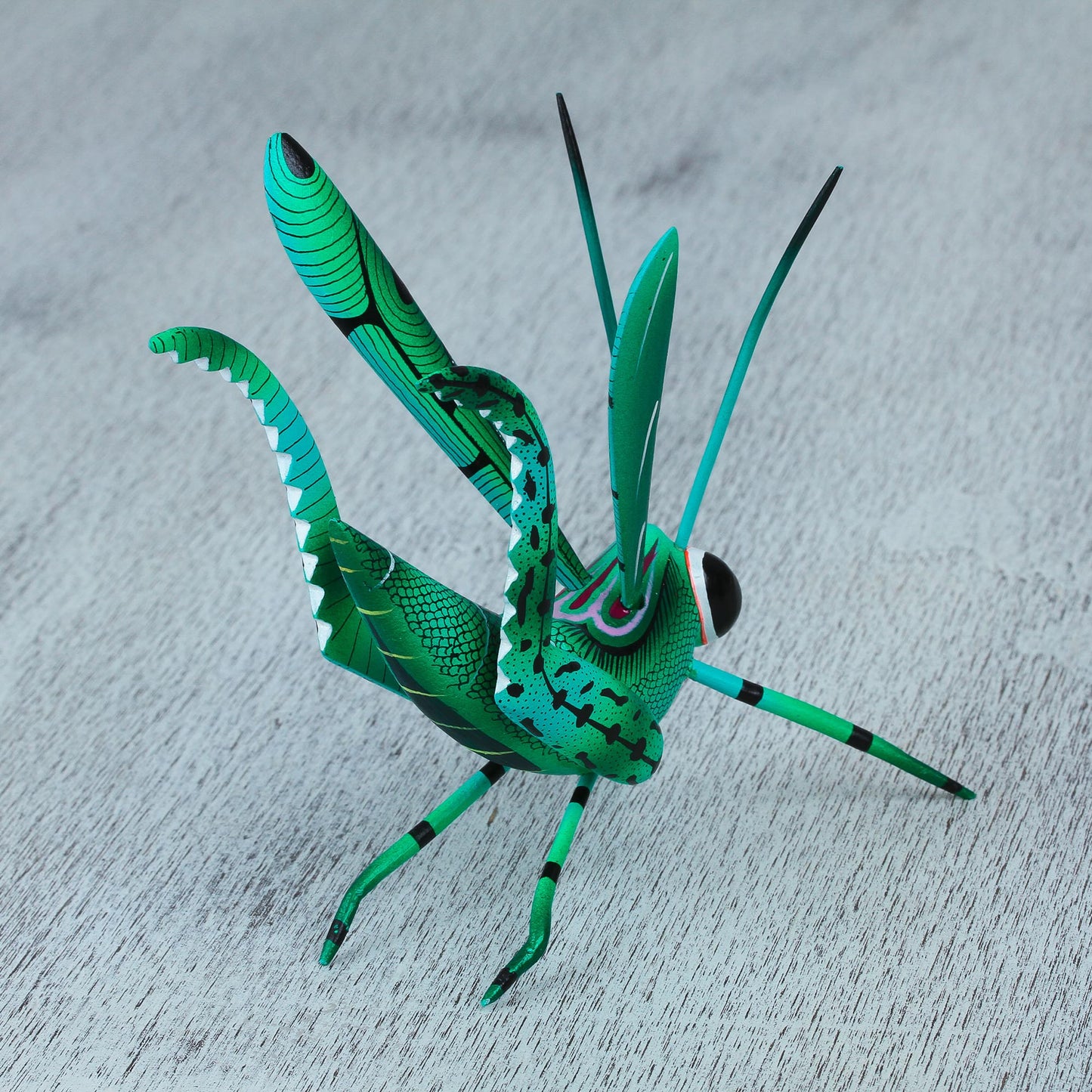 Cricket Song Handcrafted Copal Wood Cricket Alebrije from Mexico