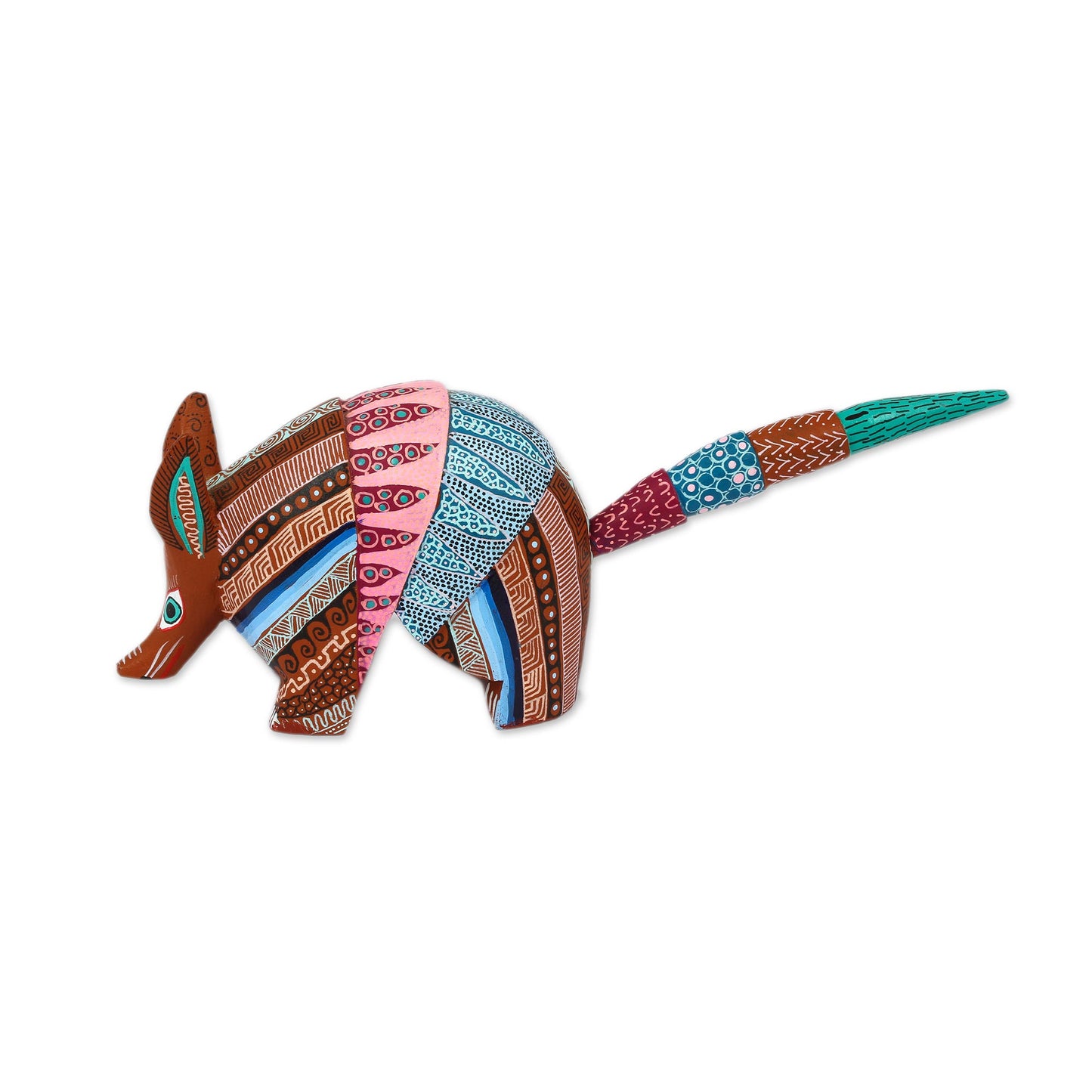 Enchanting Armadillo Handcrafted Copal Wood Alebrije Armadillo Figurine