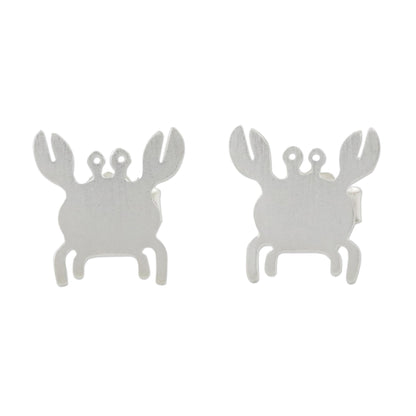 Little Crab Sterling Silver Crab Stud Earrings Handmade in Thailand