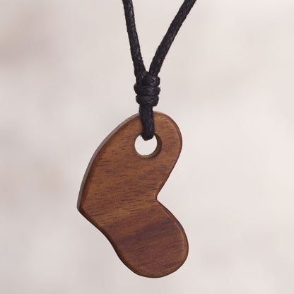 Pulsating Love Eco-Friendly Heart Shaped Pendant Necklace from Peru