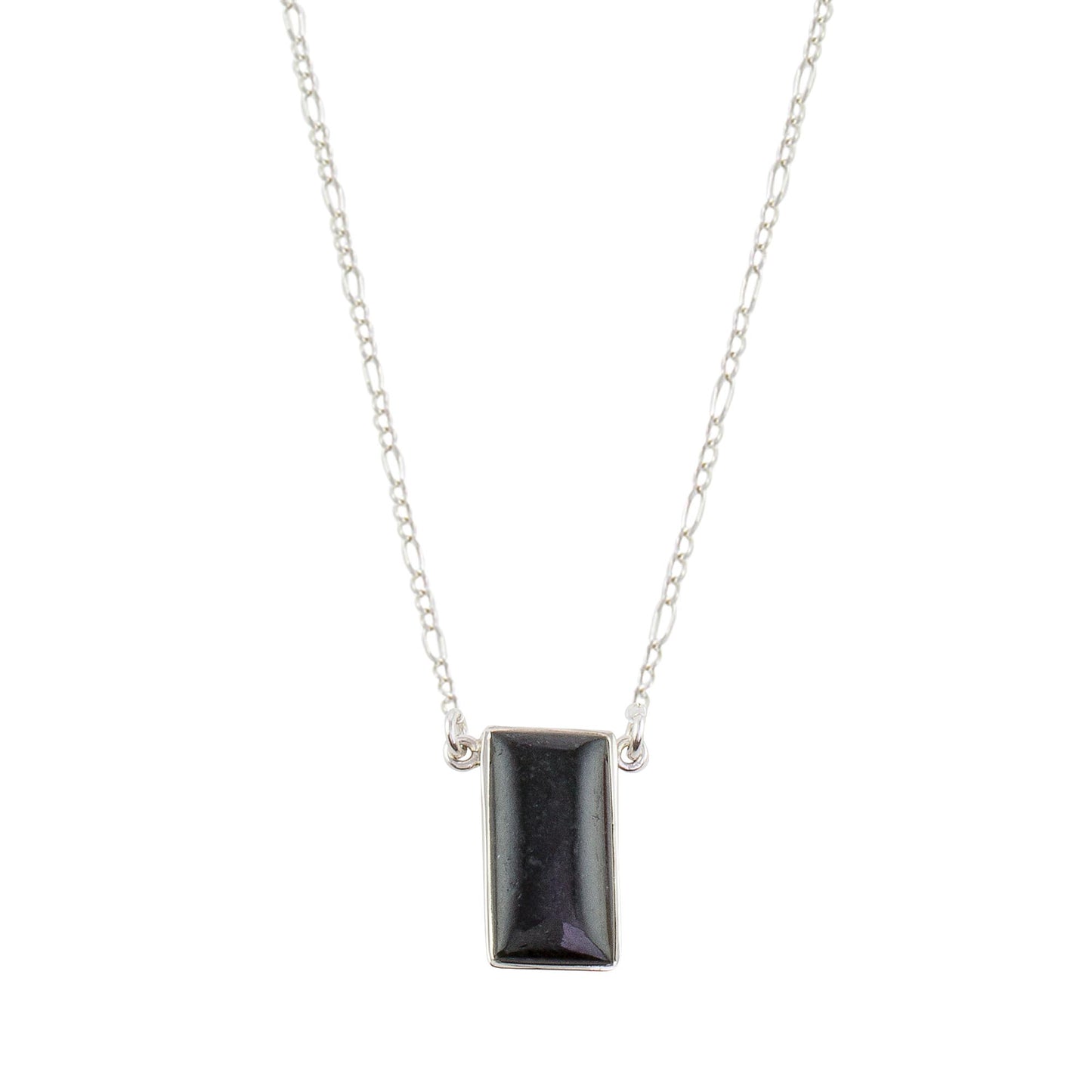 Black Door Black Jade Reversible Pendant Necklace from Guatemala