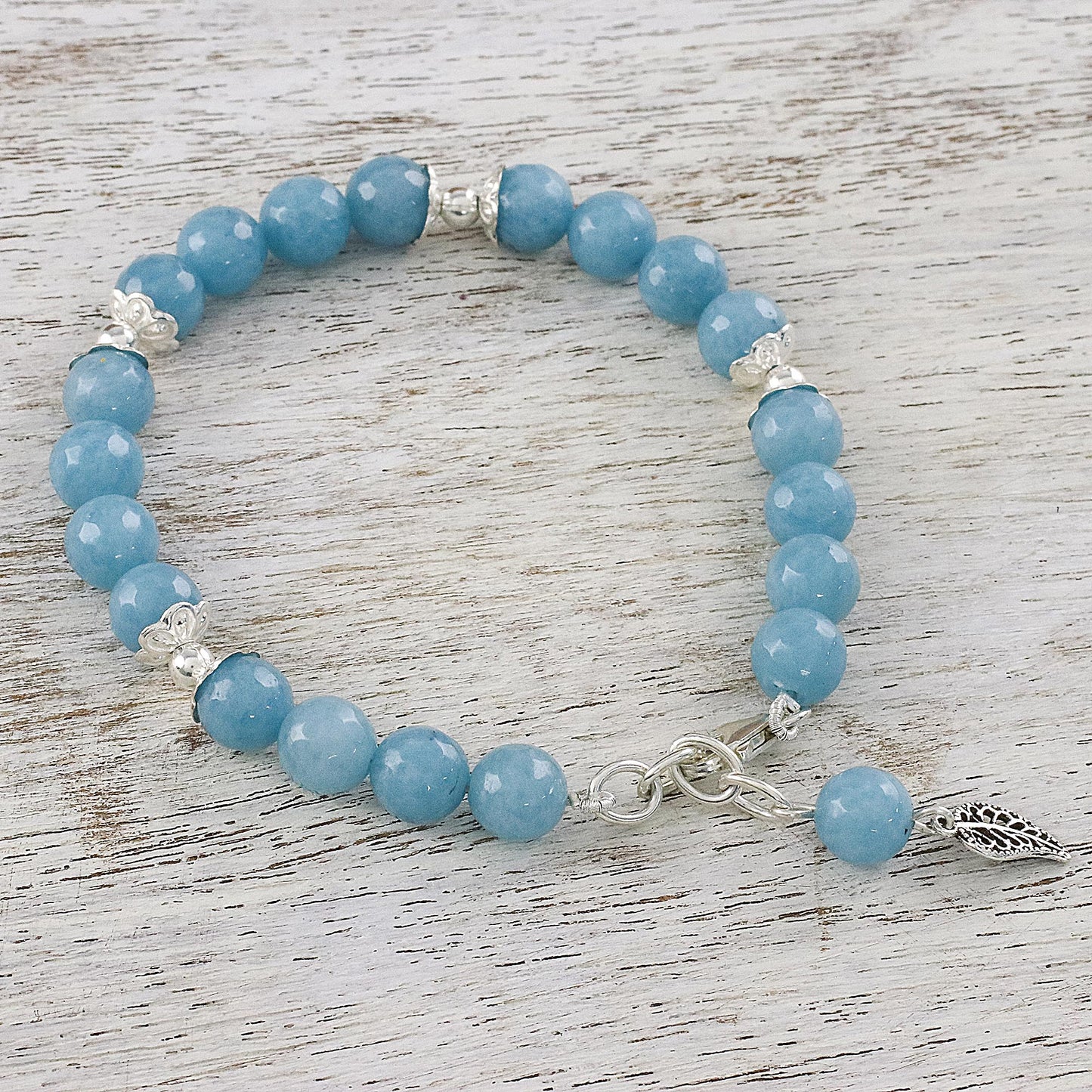 Gentle Sky Light Blue Chalcedony Sterling Silver Gentle Sky Bracelet