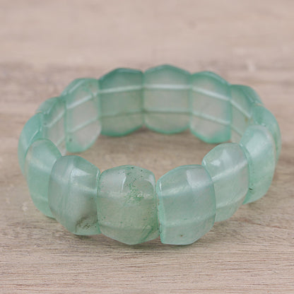 Green Whisper Green Whisper Aventurine Boho Beaded Stretch Bracelet