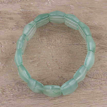 Green Whisper Green Whisper Aventurine Boho Beaded Stretch Bracelet