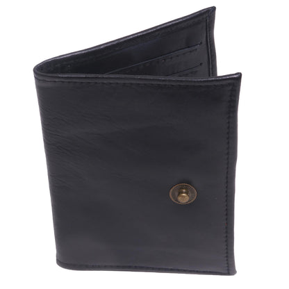 Gringsing Getaway in Black Fair Trade Handcrafted Black Leather Passport Holder