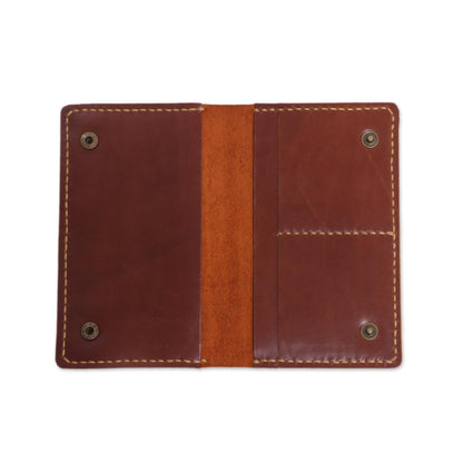 Journey Mate in Brown Leather Passport Wallet